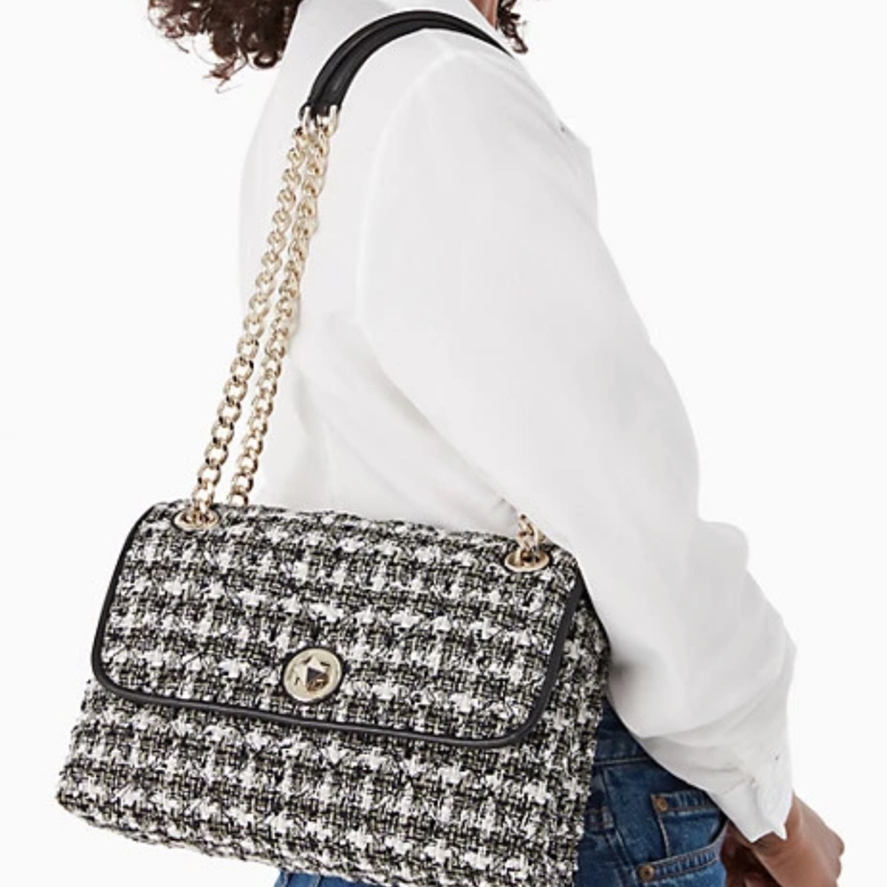 NWOT Kate spade tweed bag. Natalia medium bag